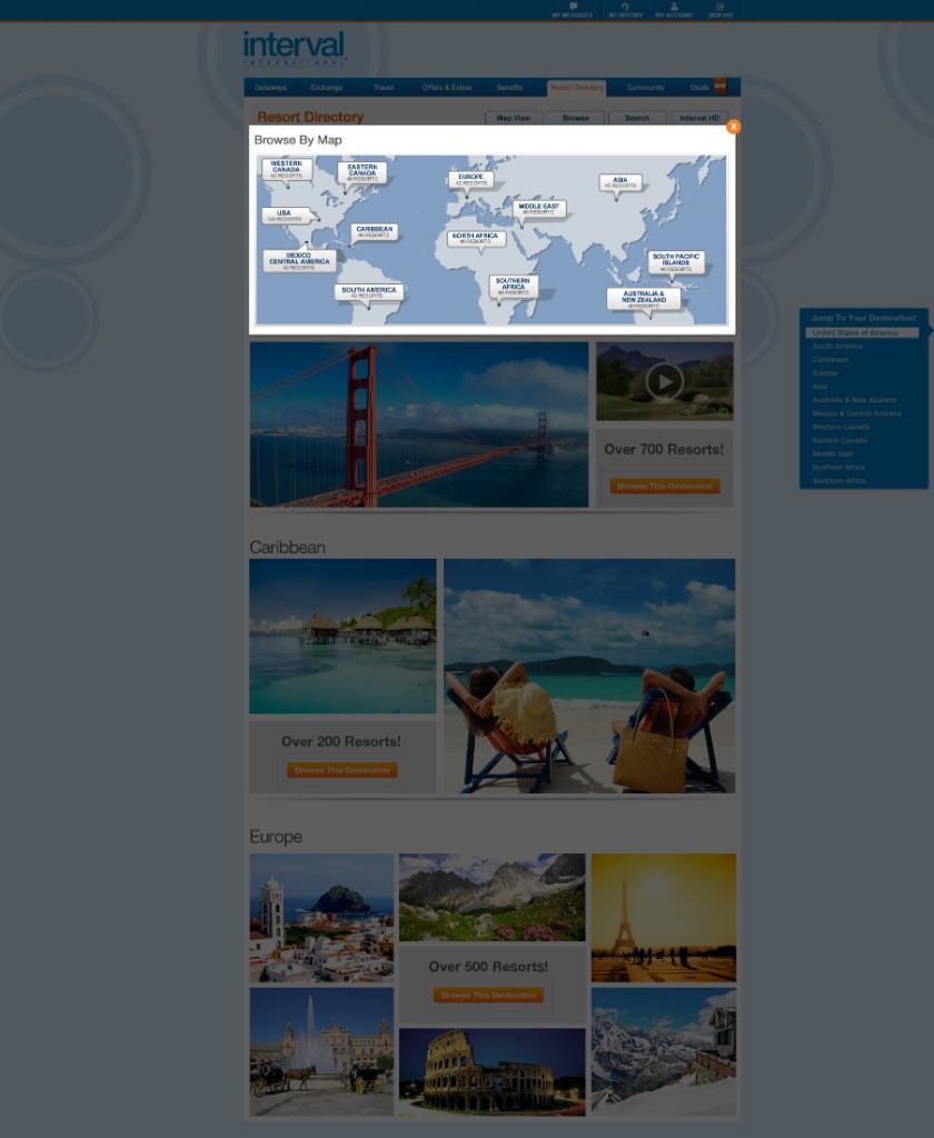 Resort Directory: Central Florida resort card grid