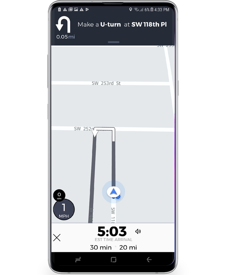 RedZone turn-by-turn navigation